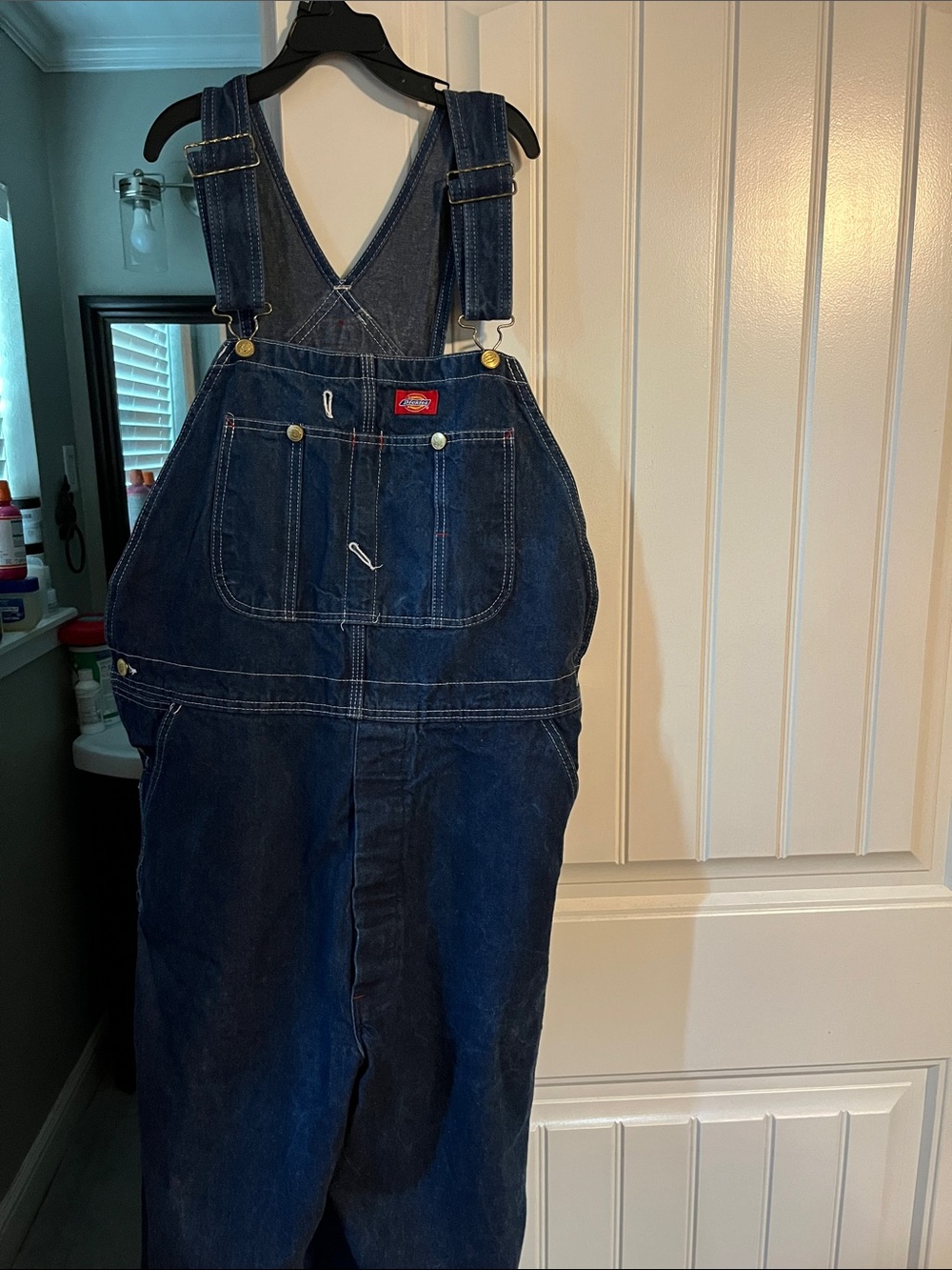 Men’s Dickies Indigo Blue Denim Carpenter Overalls